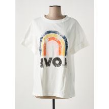 MINETTE - T-shirt blanc en coton - Femme - Taille TU - Modz