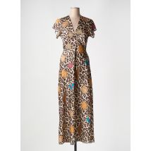 HOLLY & JOEY - Robe longue marron en polyester - Femme - Taille 36 - Modz