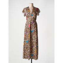 OPULLENCE - Robe longue marron en coton - Femme - Taille 34 - Modz