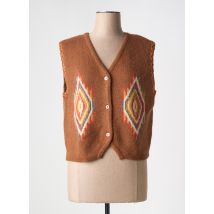 ADORE - Gilet sans manche marron en nylon - Femme - Taille 38 - Modz