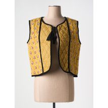 MAMOUCHKA - Gilet sans manche jaune en coton - Femme - Taille 36 - Modz
