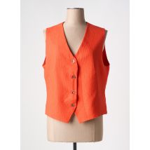SCARLET ROOS - Gilet sans manche orange en polyester - Femme - Taille 38 - Modz