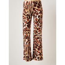 BE FUN - Pantalon droit orange en polyester - Femme - Taille 38 - Modz