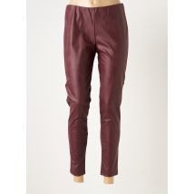 BE FUN - Legging rouge en polyurethane - Femme - Taille 38 - Modz