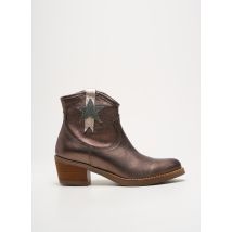 MKD - Bottines/Boots marron en cuir - Femme - Taille 39 - Modz