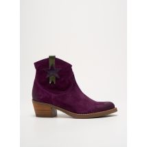 MKD - Bottines/Boots violet en cuir - Femme - Taille 36 - Modz