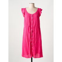 BARANDI - Robe mi-longue rose en viscose - Femme - Taille 40 - Modz
