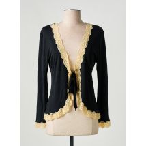 GATTINA - Déshabillé noir en soie - Femme - Taille 42 - Modz