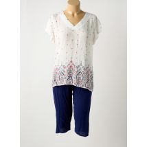 SENORETTA - Pyjama bleu en viscose - Femme - Taille 38 - Modz