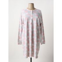 BARANDI - Chemise de nuit gris en coton - Femme - Taille 46 - Modz