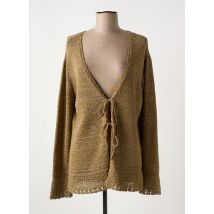 FINETTE - Gilet manches longues vert en polyester - Femme - Taille 42 - Modz