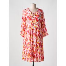 AGATHE & LOUISE - Robe mi-longue rose en viscose - Femme - Taille 40 - Modz