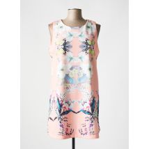 JAUNE ROUGE - Robe courte rose en polyester - Femme - Taille 42 - Modz