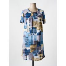NAYAT - Robe mi-longue bleu en polyester - Femme - Taille 44 - Modz