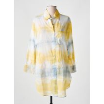 L'ATELIER D'ANNA - Tunique manches longues jaune en coton - Femme - Taille 40 - Modz