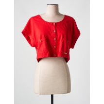 AGATHE & LOUISE - Boléro rouge en coton - Femme - Taille 40 - Modz
