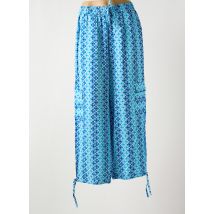 AGATHE & LOUISE - Pantalon droit bleu en lyocell - Femme - Taille 40 - Modz