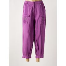 AGATHE & LOUISE - Pantalon 7/8 violet en coton - Femme - Taille 40 - Modz