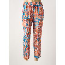 BARILOCHE - Pantalon 7/8 bleu en viscose - Femme - Taille 44 - Modz