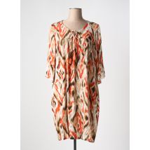 EGATEX - Robe mi-longue orange en viscose - Femme - Taille 38 - Modz