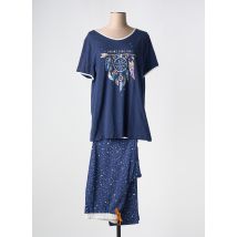 MASSANA - Pyjama bleu en coton - Femme - Taille 46 - Modz