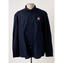 SERGE BLANCO - Chemise manches longues bleu en coton - Homme - Taille 5XL - Modz