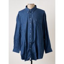 IMPACT - Chemise manches longues bleu en coton - Homme - Taille 5XL - Modz