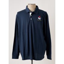 SERGE BLANCO - Polo bleu en coton - Homme - Taille 5XL - Modz