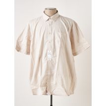 BEN GREEN - Chemise manches courtes beige en coton - Homme - Taille 4XL - Modz