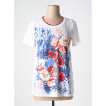 PLURIELLES - T-shirt blanc en polyester - Femme - Taille 38 - Modz