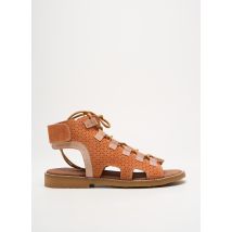 CASTA - Sandales/Nu pieds orange en cuir - Femme - Taille 39 - Modz