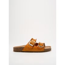 COCO ET ABRICOT - Mules/Sabots orange en cuir - Femme - Taille 40 - Modz