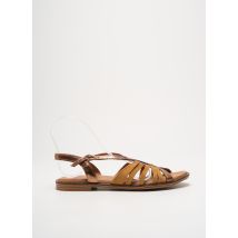 COCO ET ABRICOT - Sandales/Nu pieds marron en cuir - Femme - Taille 40 - Modz