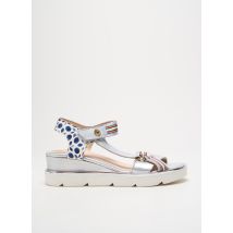 LIBRE COMME L'AIR - Sandales/Nu pieds argent en cuir - Femme - Taille TU - Modz