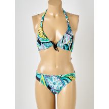 RASUREL - Maillot de bain 2 pièces bleu en polyamide - Femme - Taille TU - Modz
