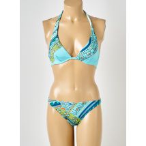 RASUREL - Maillot de bain 2 pièces bleu en polyamide - Femme - Taille TU - Modz