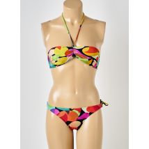 RASUREL - Maillot de bain 2 pièces jaune en polyamide - Femme - Taille 36 - Modz