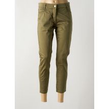 PAUL BRIAL - Pantalon 7/8 vert en coton - Femme - Taille 38 - Modz
