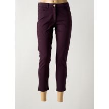 PAUL BRIAL - Pantalon 7/8 violet en coton - Femme - Taille 34 - Modz