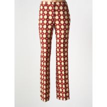 MALIPARMI - Pantalon droit rouge en polyester - Femme - Taille 40 - Modz