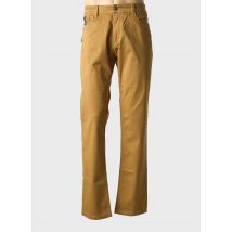 KITISO - Pantalon droit beige fonce en coton - Femme - Taille 52 - Modz