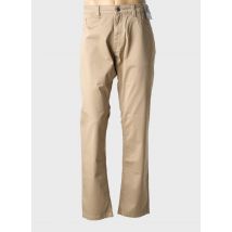 KITISO - Pantalon droit beige en coton - Femme - Taille 50 - Modz
