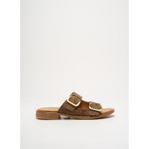 MINKA DESIGN - Mules/Sabots marron en cuir - Femme - Taille 37 - Modz