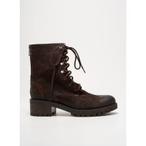 MINKA DESIGN - Bottines/Boots marron en cuir - Femme - Taille 41 - Modz