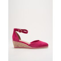 TAMARIS - Espadrilles rose en cuir - Femme - Taille 38 - Modz