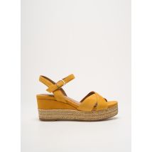 TAMARIS - Sandales/Nu pieds jaune en cuir - Femme - Taille 40 - Modz