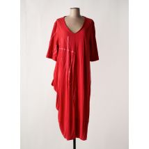 OZAI N KU - Robe longue rouge en modal - Femme - Taille 38 - Modz