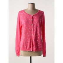 WHITE STUFF - Gilet manches longues rose en lin - Femme - Taille 38 - Modz