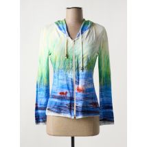 LOUISE DELLA - Veste casual bleu en viscose - Femme - Taille 42 - Modz