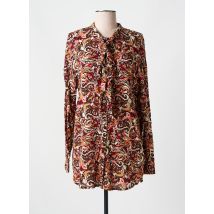 YEST - Tunique manches longues marron en viscose - Femme - Taille 34 - Modz